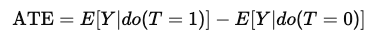 Mathematical formula for causal effect