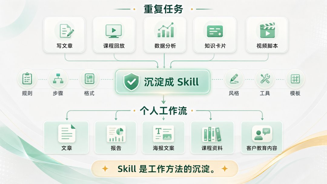 Skill 不是功能清单,而是工作方法的沉淀。