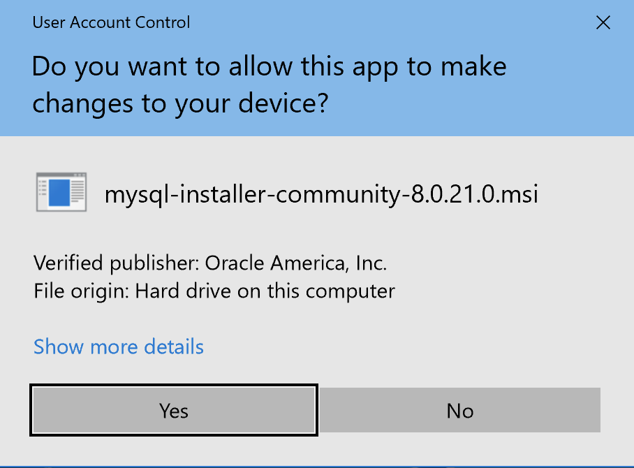 How to install MySQL 8.0.21 on Windows 10 OS