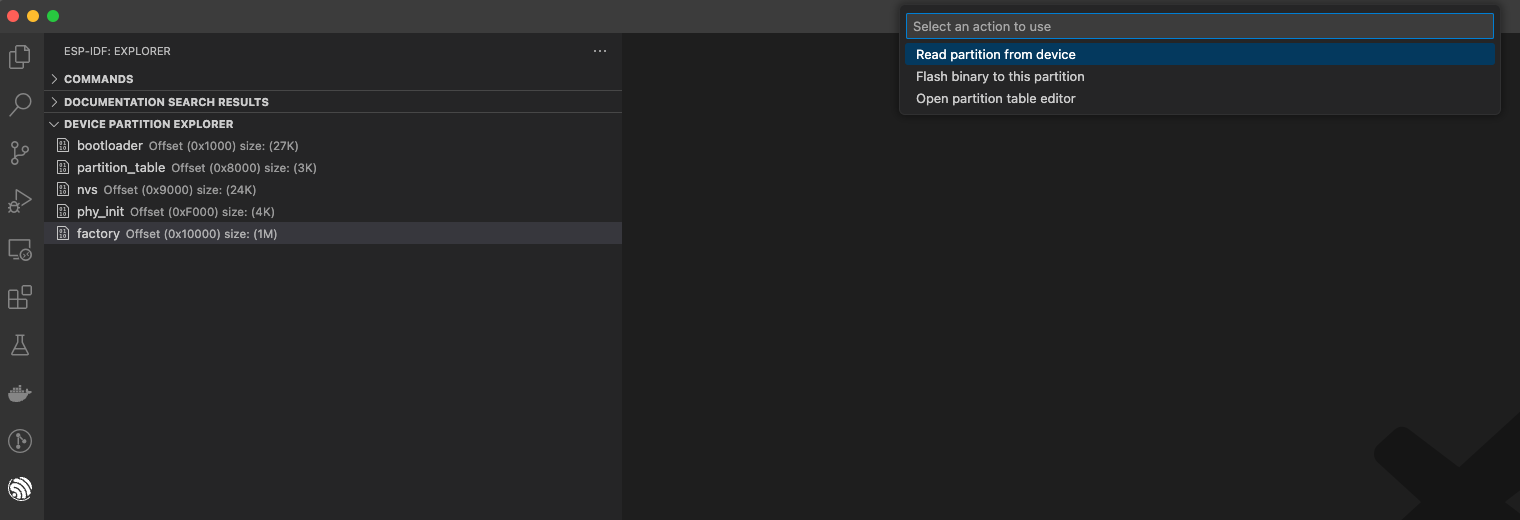 Device Partition Explorer – 分区操作菜单