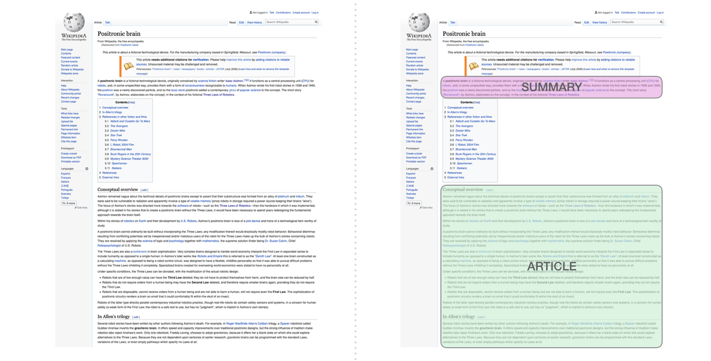 Wikipedia 摘要训练