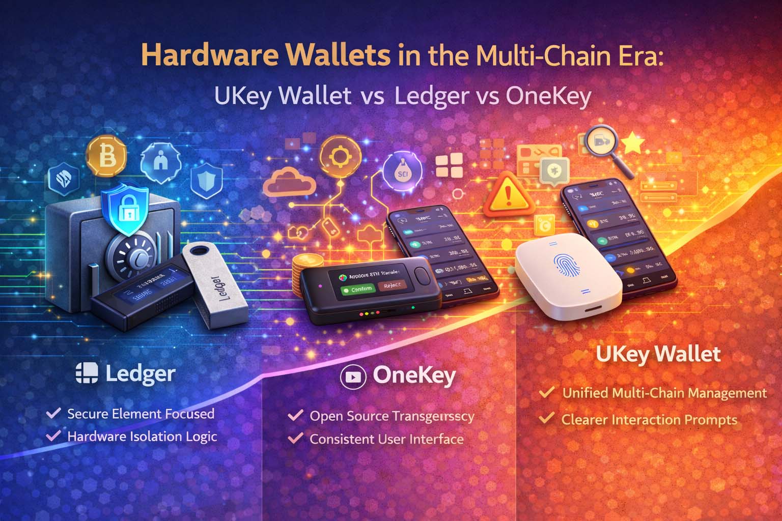 硬件钱包进入多链时代:UKey Wallet 与Ledger、OneKey 的实际差别-CSDN博客