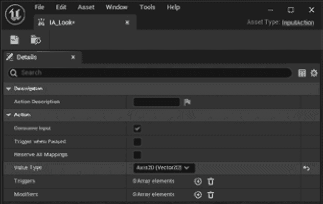 图 5.7 – 查看动作设置