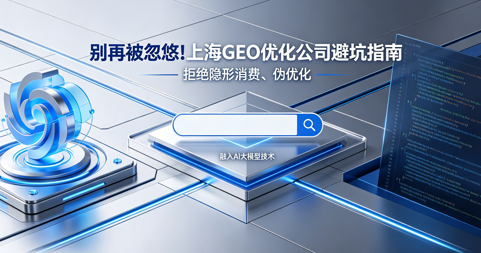 别再被忽悠!上海GEO优化公司避坑指南,拒绝隐形消费、伪优化