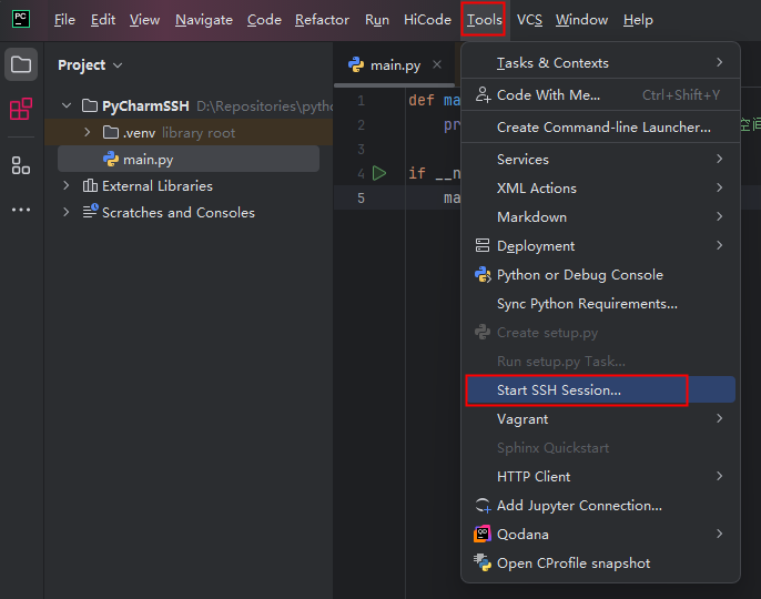 华为开发者空间-云开发环境，实现PyCharm SSH远程开发_PyCharm_22