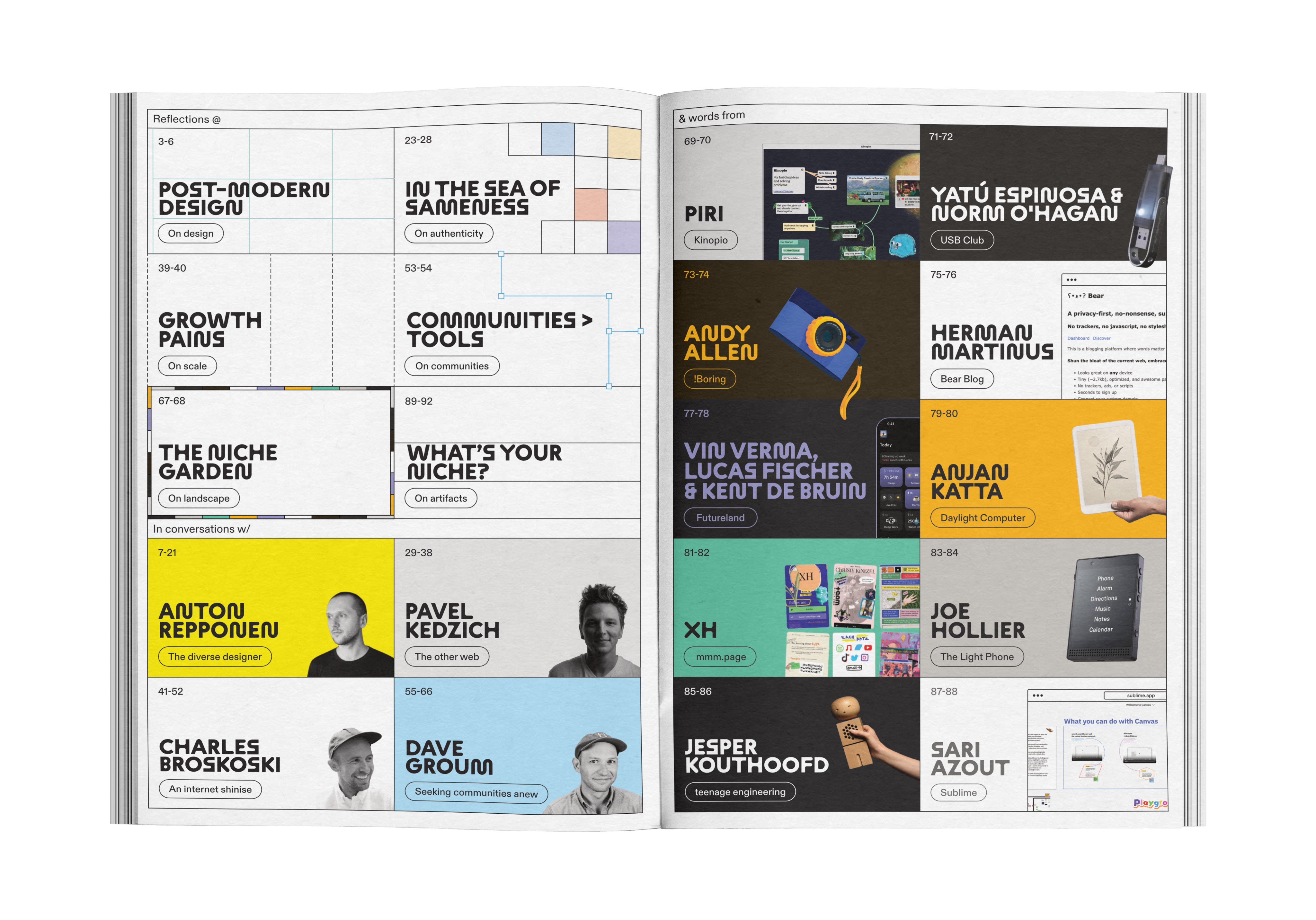 Niche design magazine