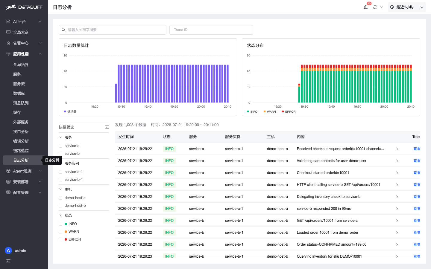 DataBuff 日志分析（Log→Trace）