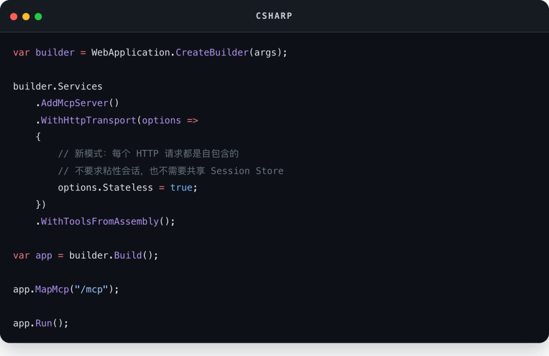 Csharp code block
