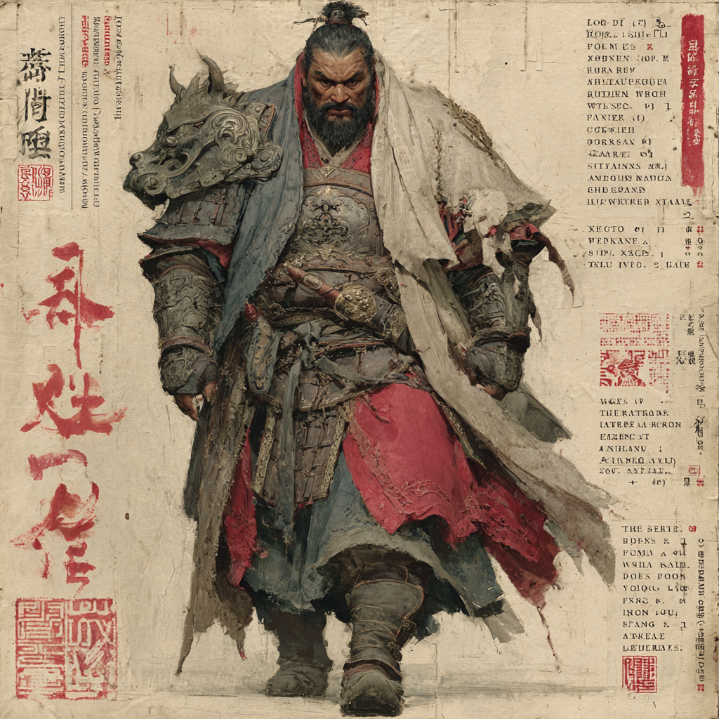 AI绘画生成秦末龙且全身像提示词-CSDN博客