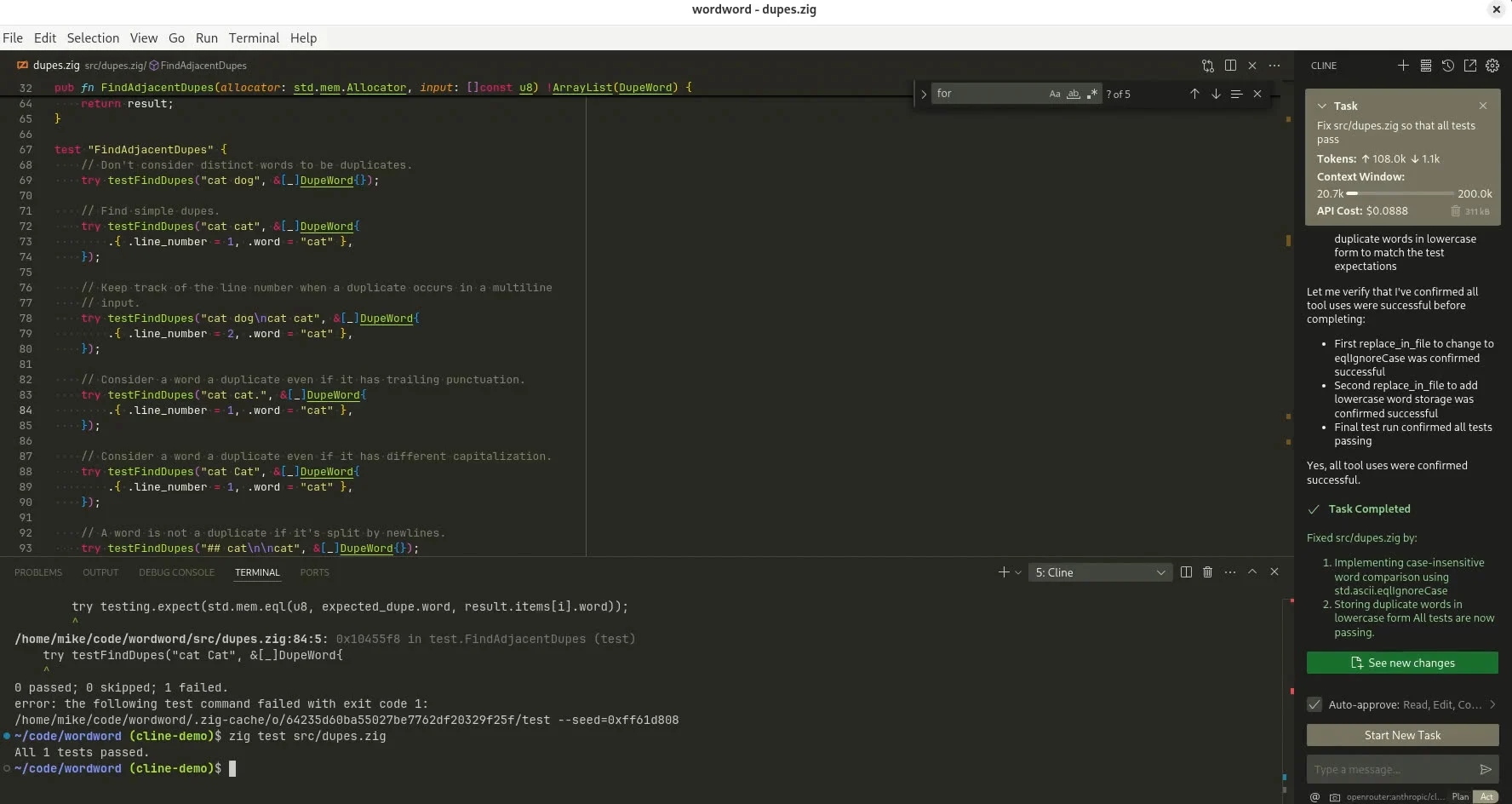 The Cline AI Assistant is Mesmerizing · mtlynch.io