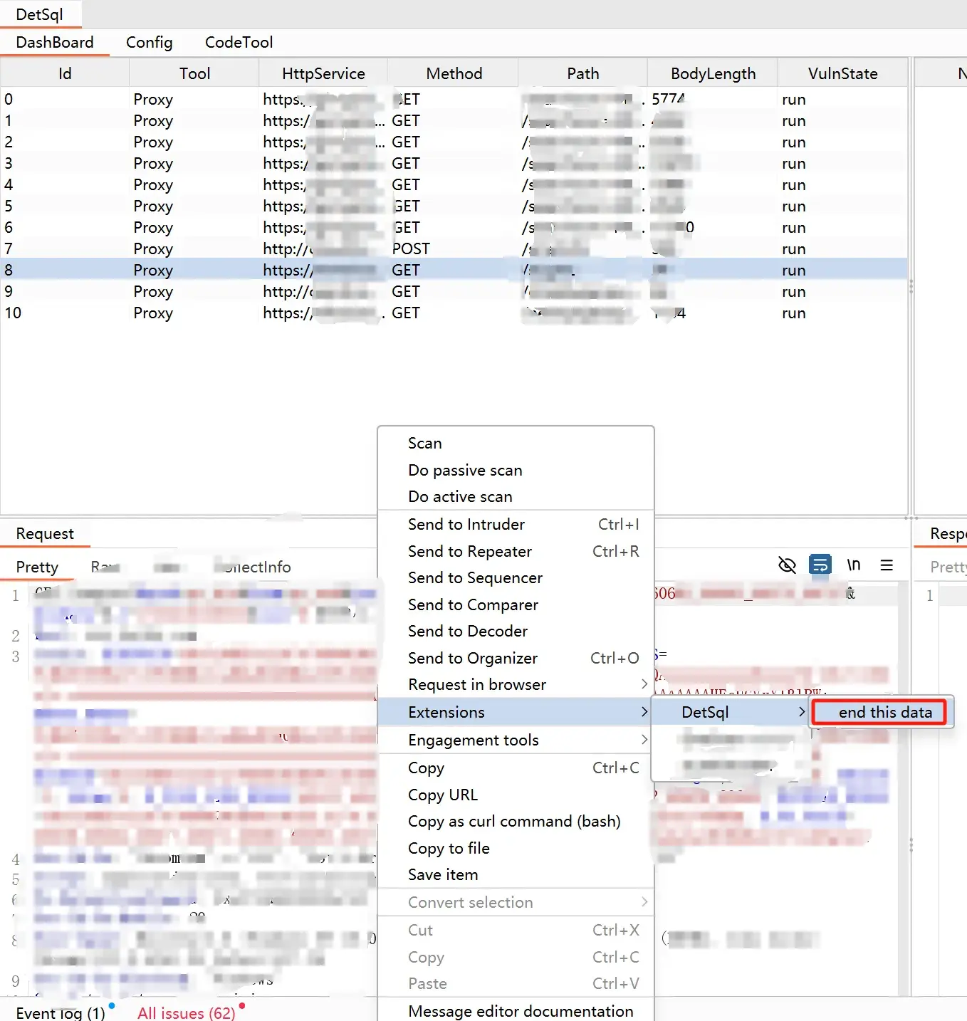 DetSql burpsuite插件|快速探测可能存在SQL注入的请求