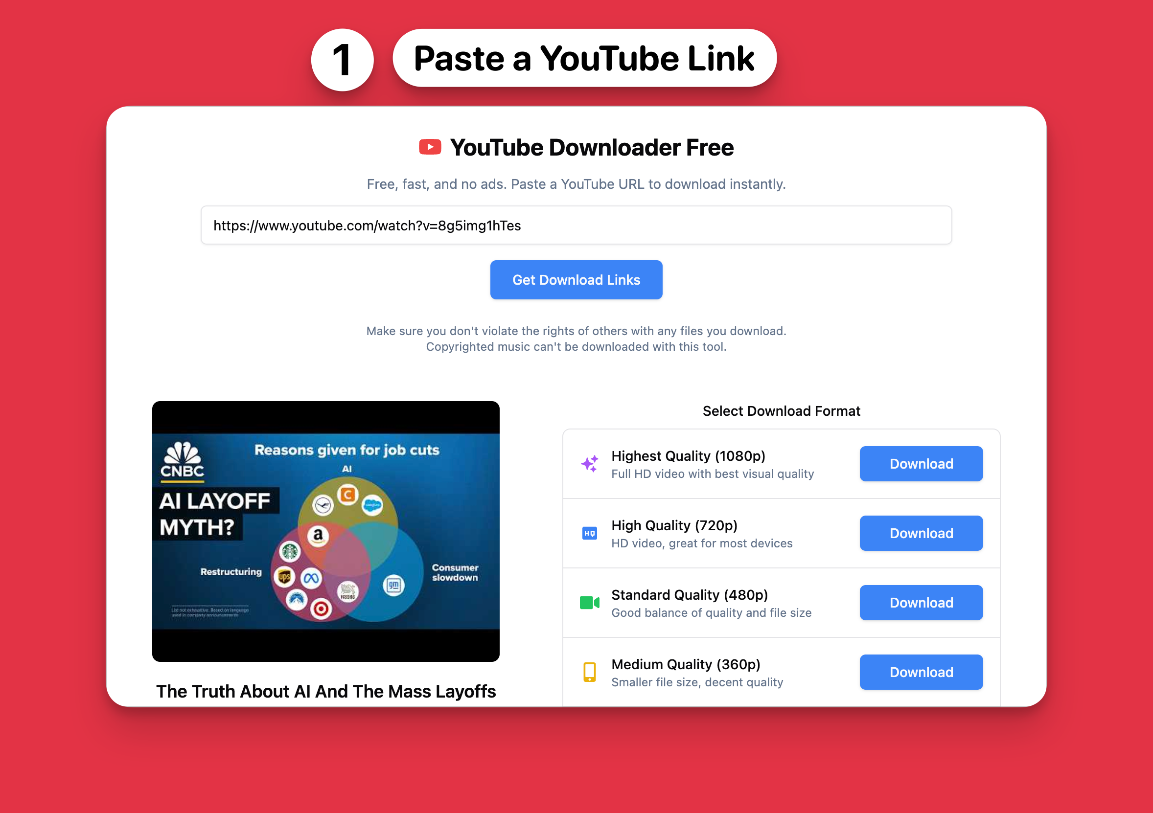 YouTube Downloader Free
