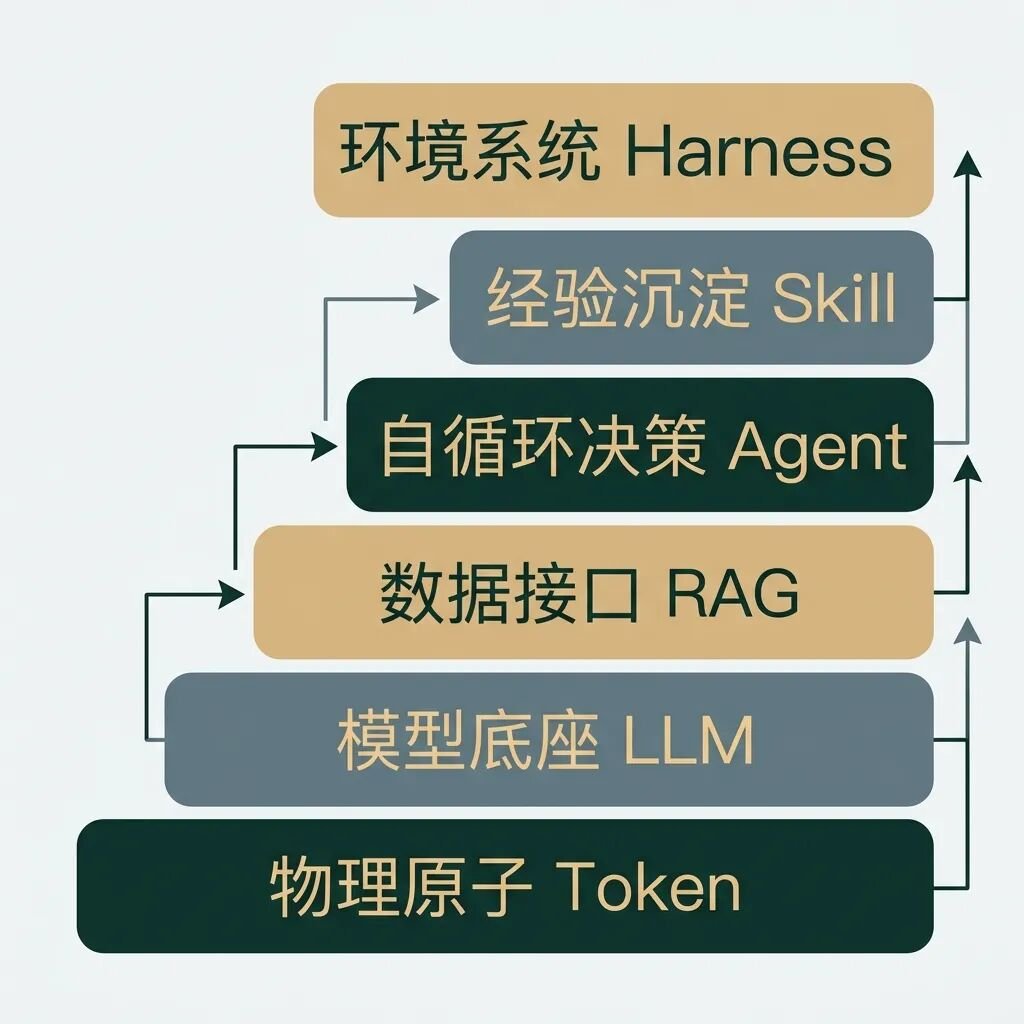 AI Agent 六层工程架构分层图
