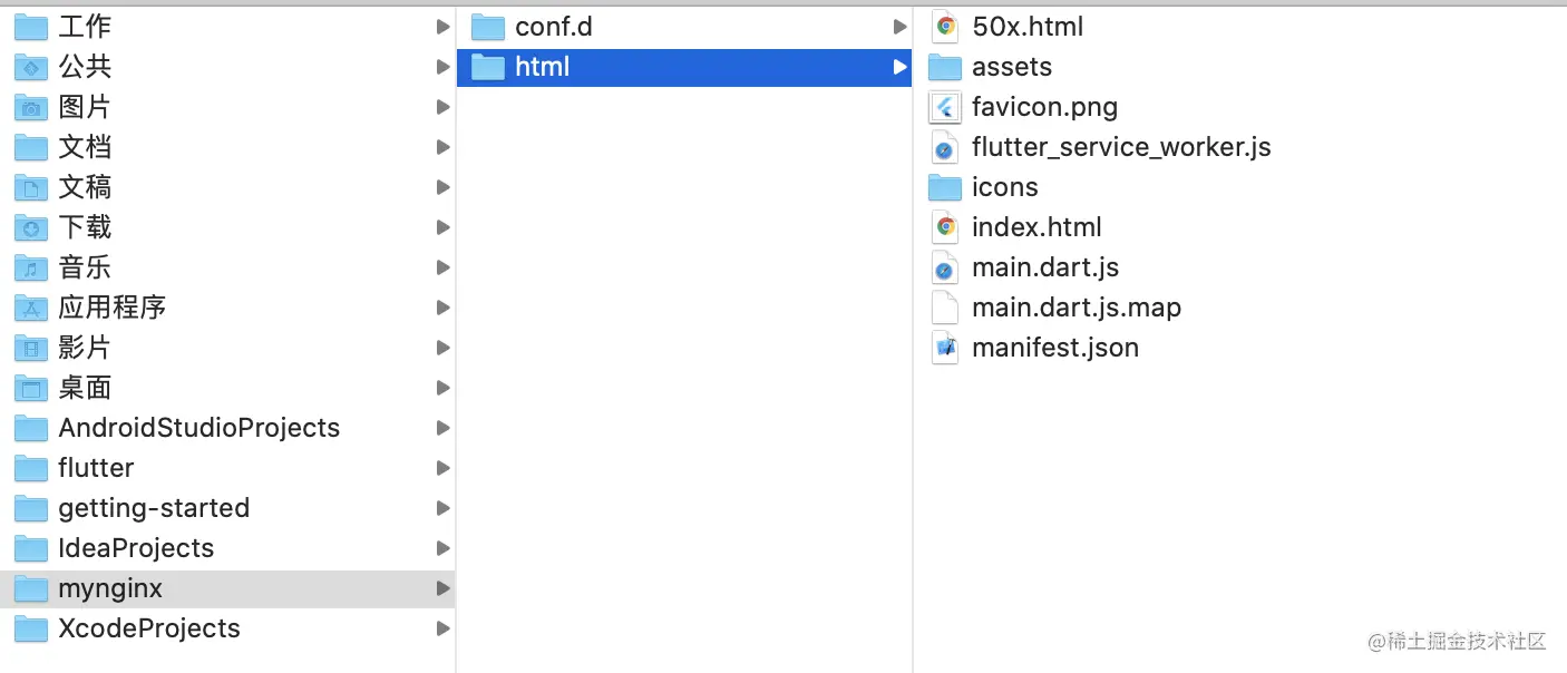 Flutter项目中构建Web工程以及发布nginx服务_flutter_04