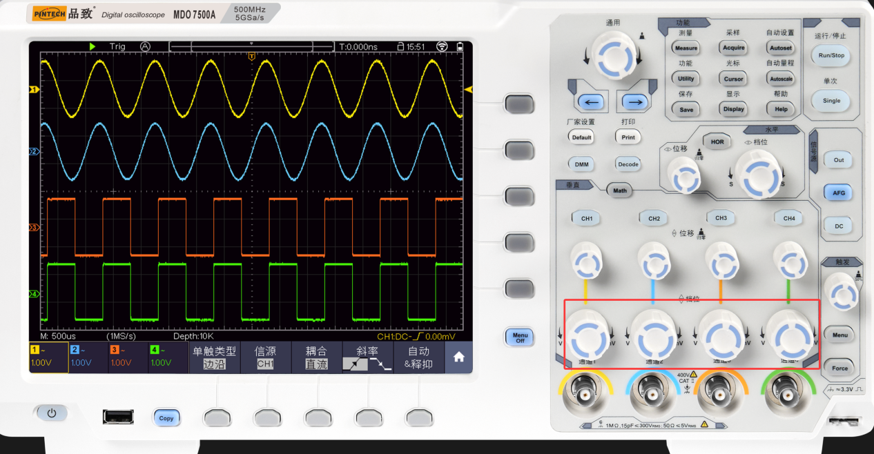品致示波器MDO 7500