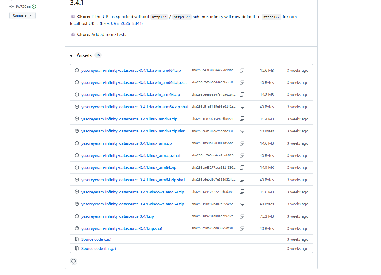 GitHub Releases 页面