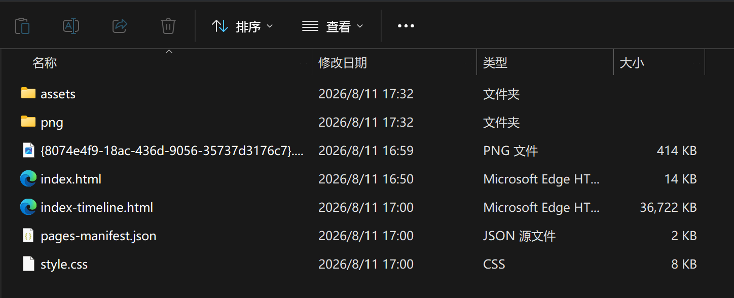 生成结果与 HTML 文件