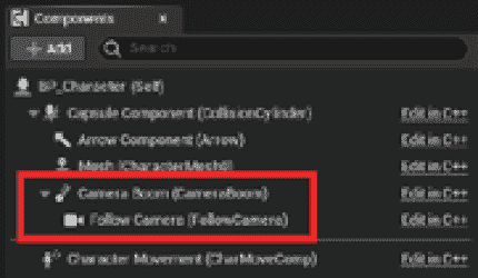 图 5.1 – 新增的角色组件
