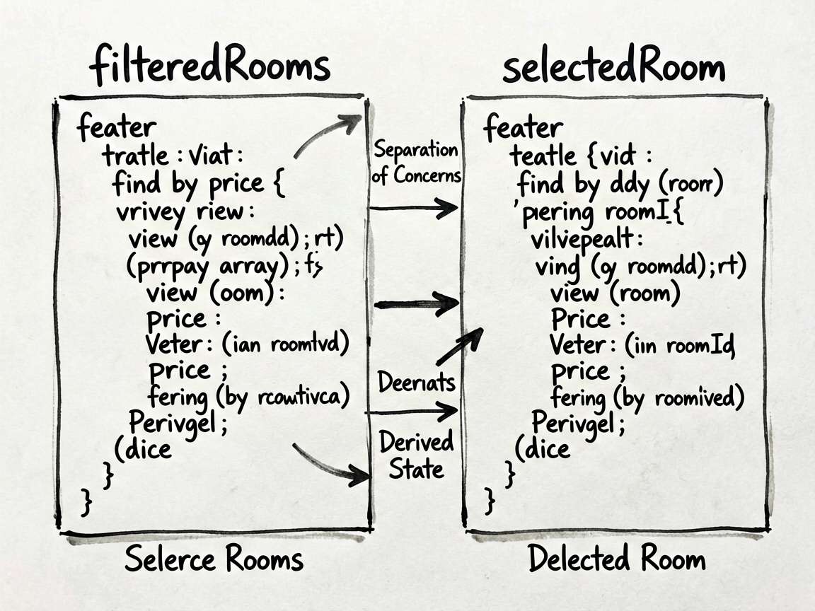 Two code snippets visualized as ink sketches side-
