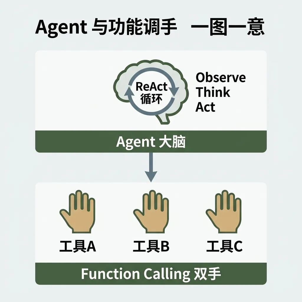 Agent 与 Function Calling 的层级关系