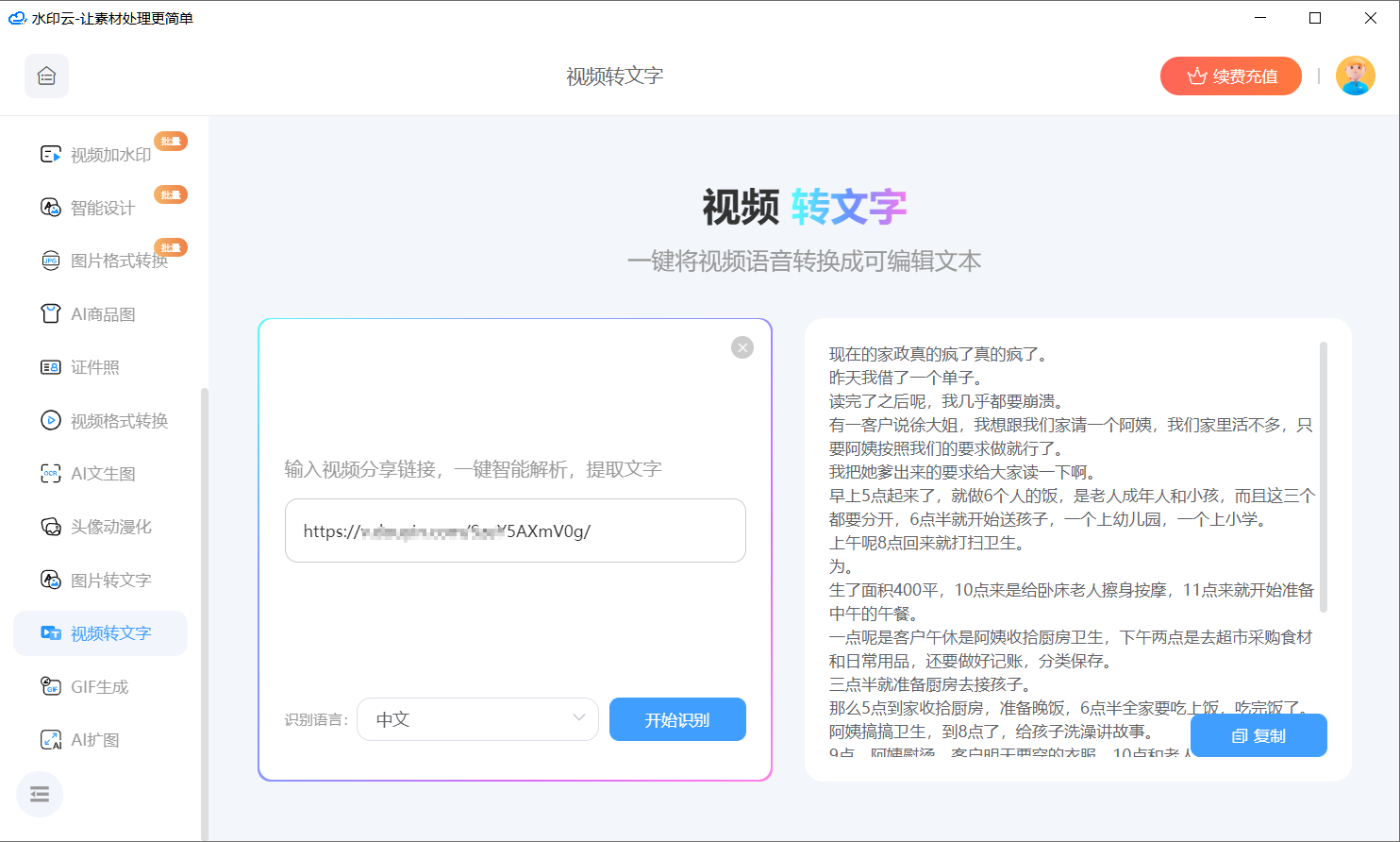 视频转文字工具