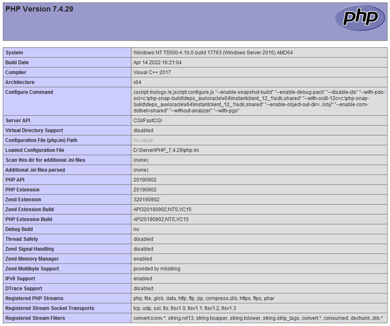 Windows Server 2019 配置PHP环境（图文教程）