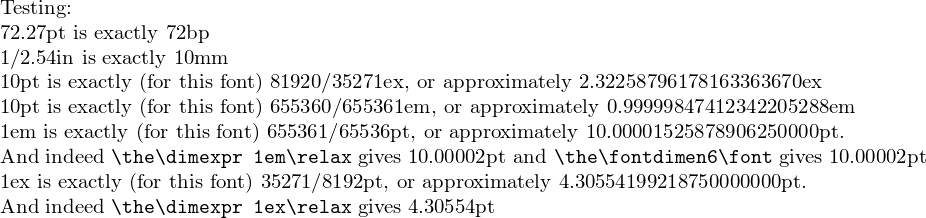 testing the conversion macro