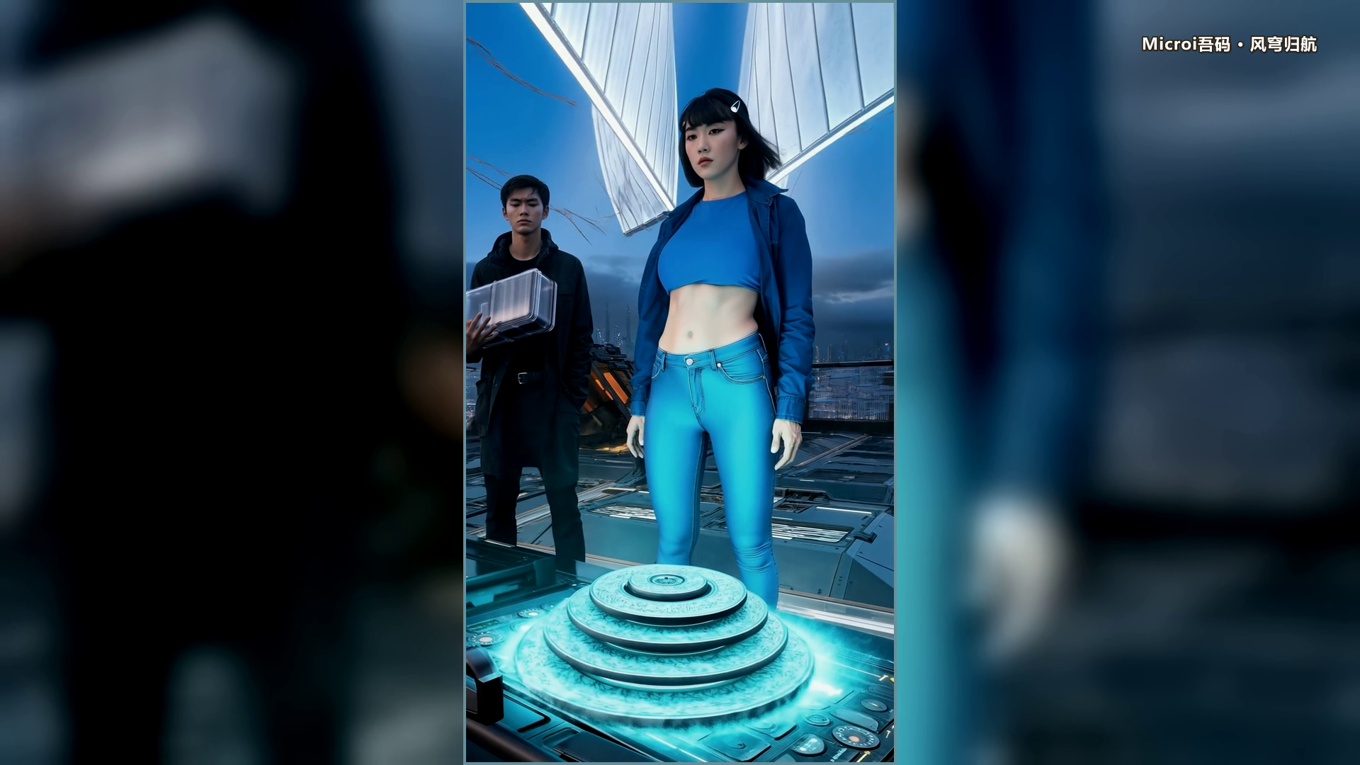 导航系统归零时成年工程师和协作员站在校准盘前