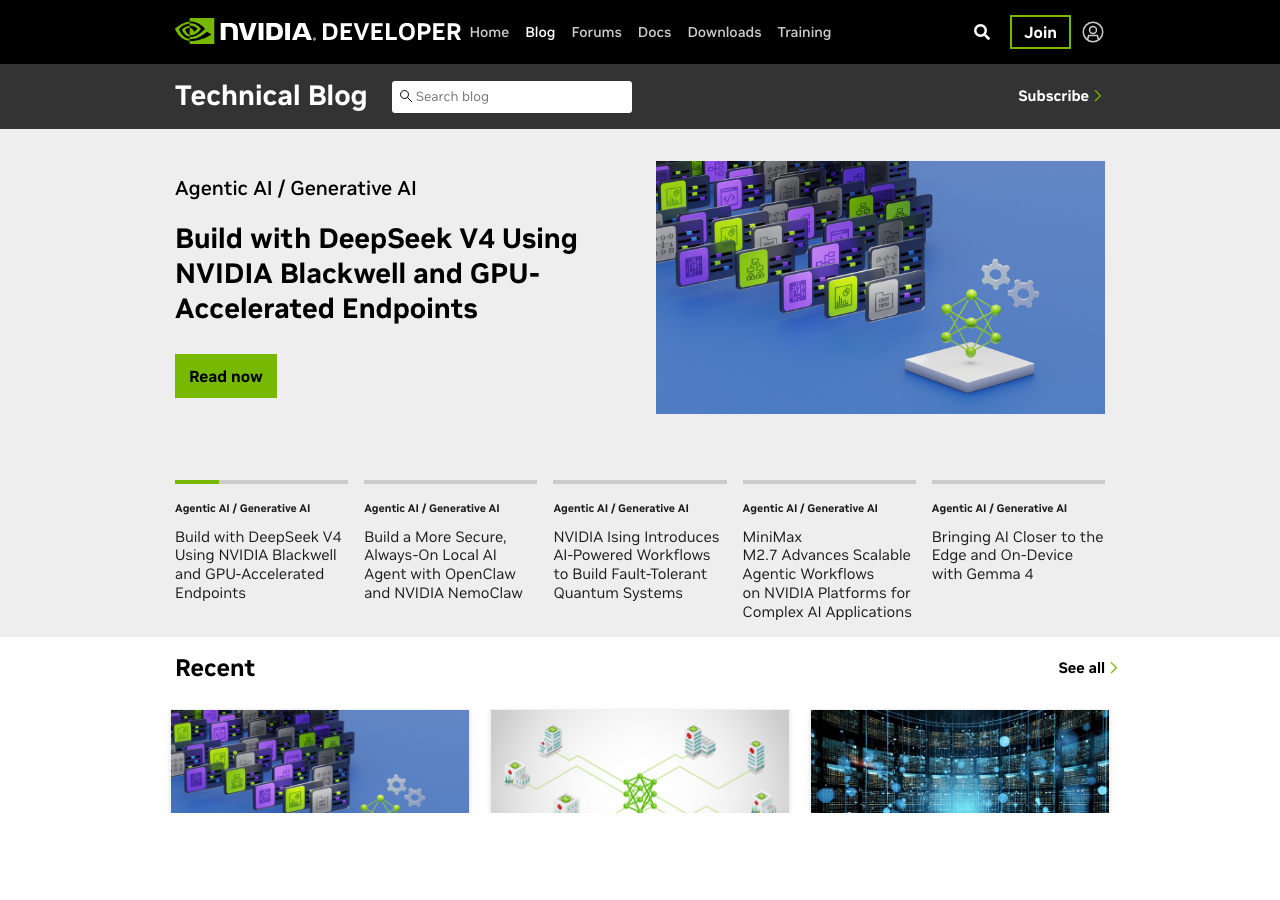 NVIDIA Technical Blog 截图