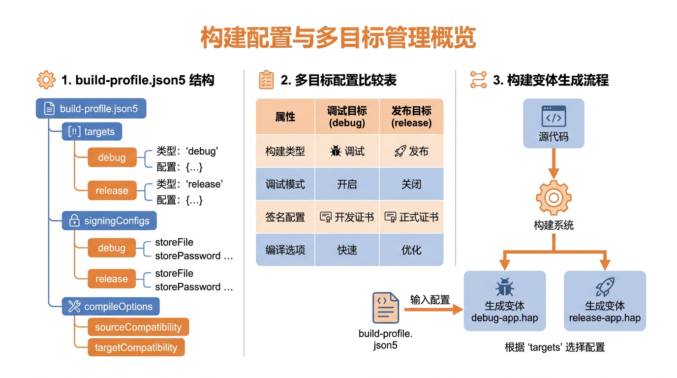 构建配置与多Target管理图