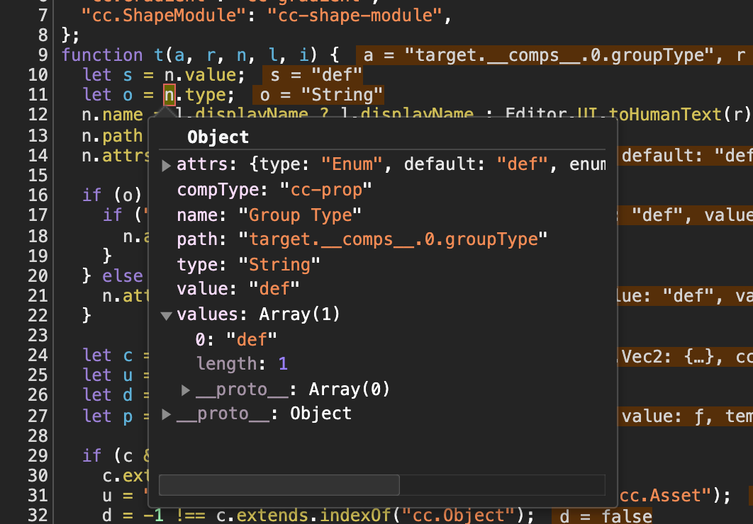 cocos craetor2.4.5 逆向之属性面板显示原理_字符串_08