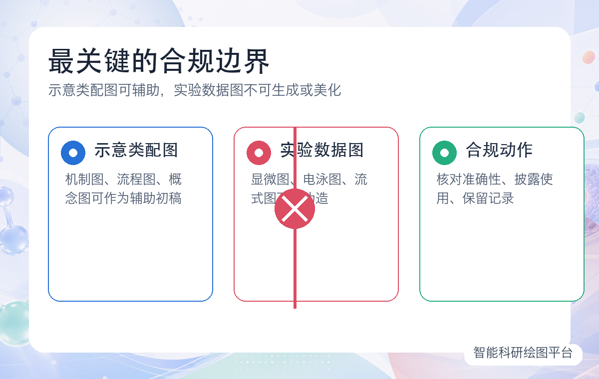 人工智能科研配图合规边界信息图
