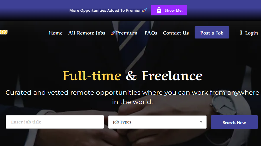 Remote Jobs By Startupvisors