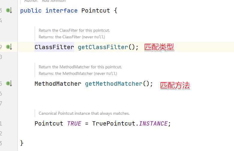 Pointcut类结构图
