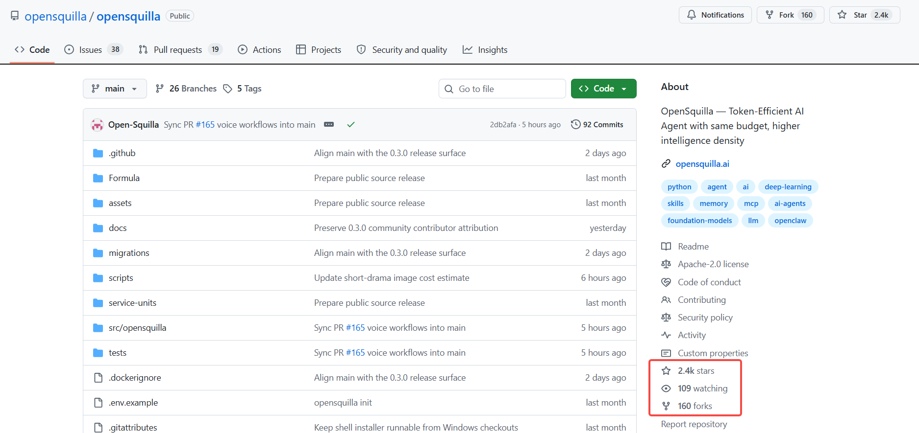GitHub 上快速走红的 OpenSquilla