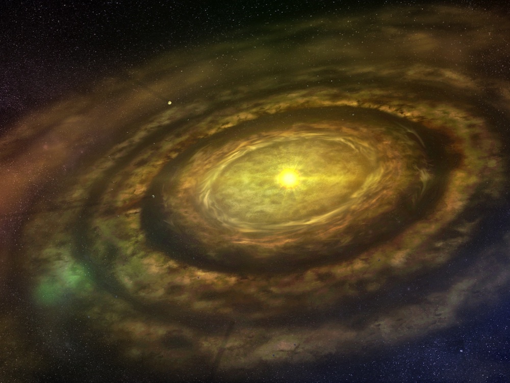 Formation of Planets in a Protoplanetary Disk