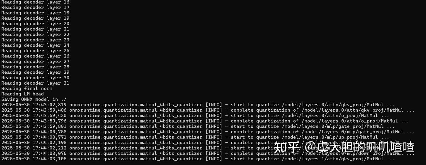 ONNX Runtime GenAI转换过程