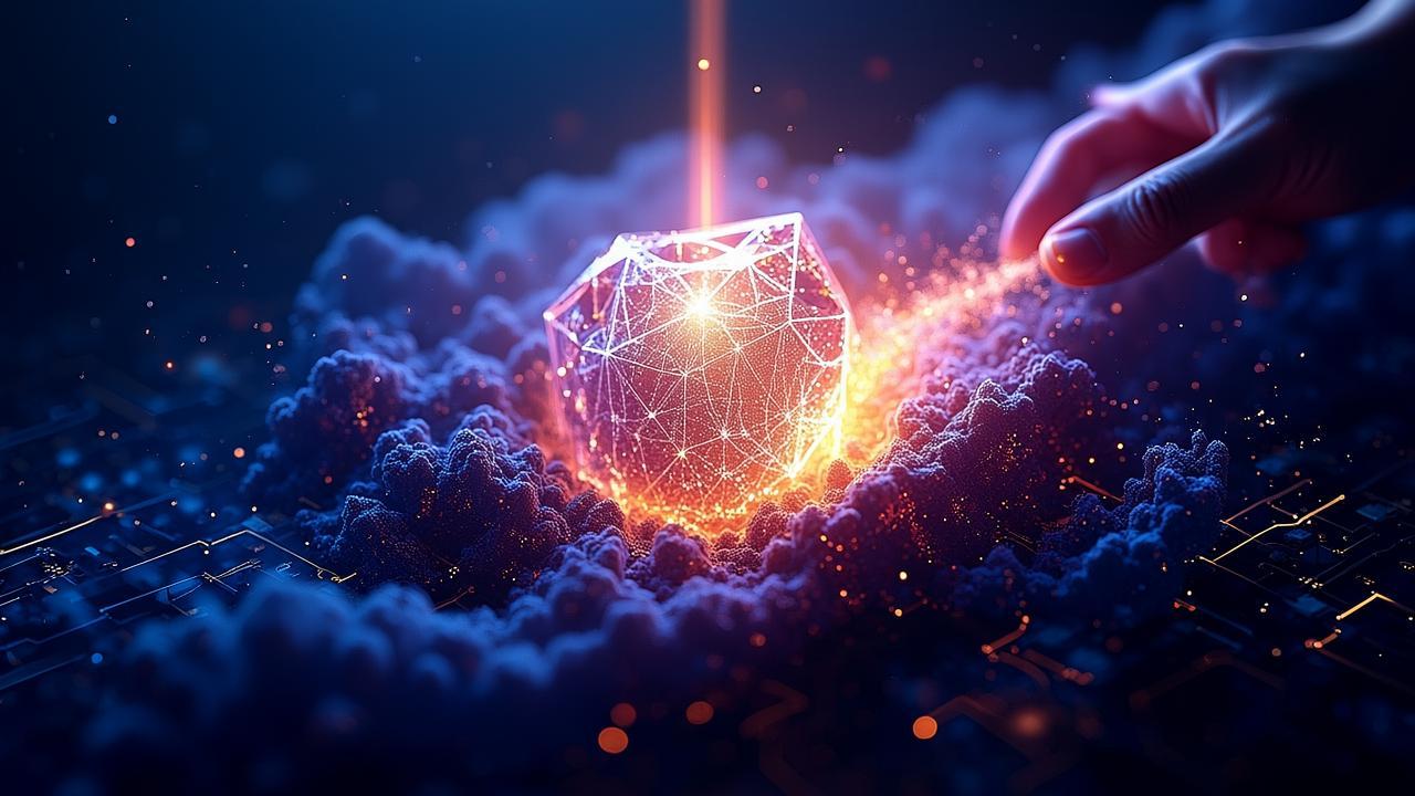 A sculpting process of light: a chaotic nebula of 
