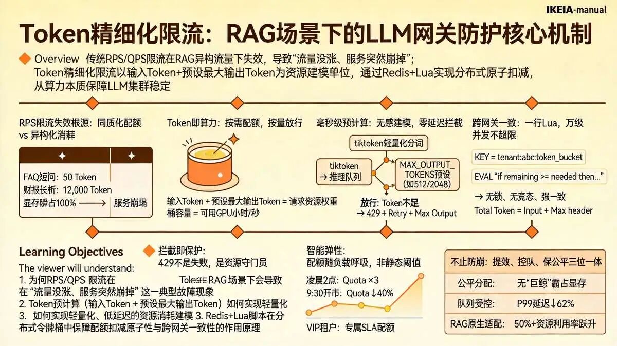 4.2 防护二：LLM 网关层 Token 精细化限流