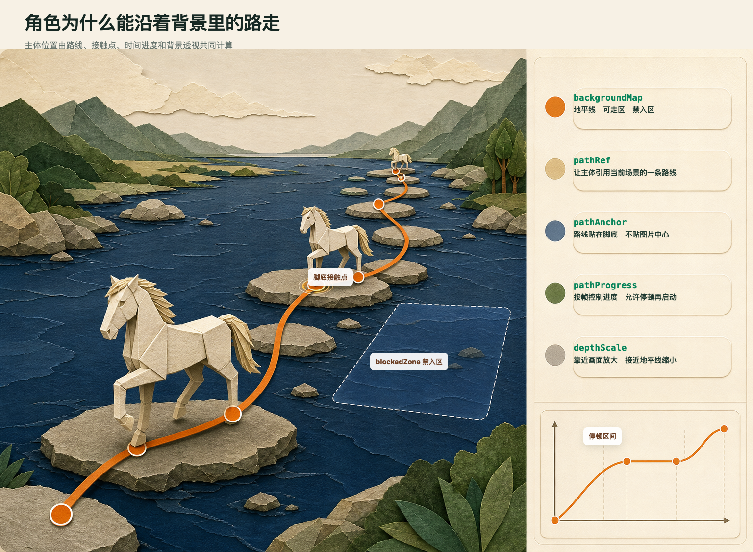 背景感知路线运动原理
