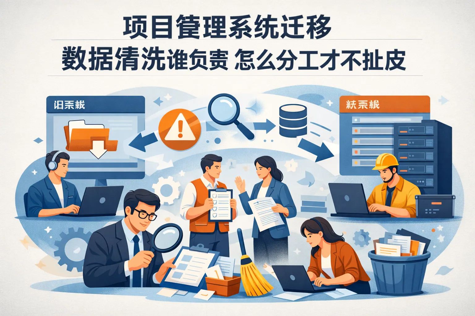 项目管理系统迁移数据清洗谁负责怎么分工才不扯皮