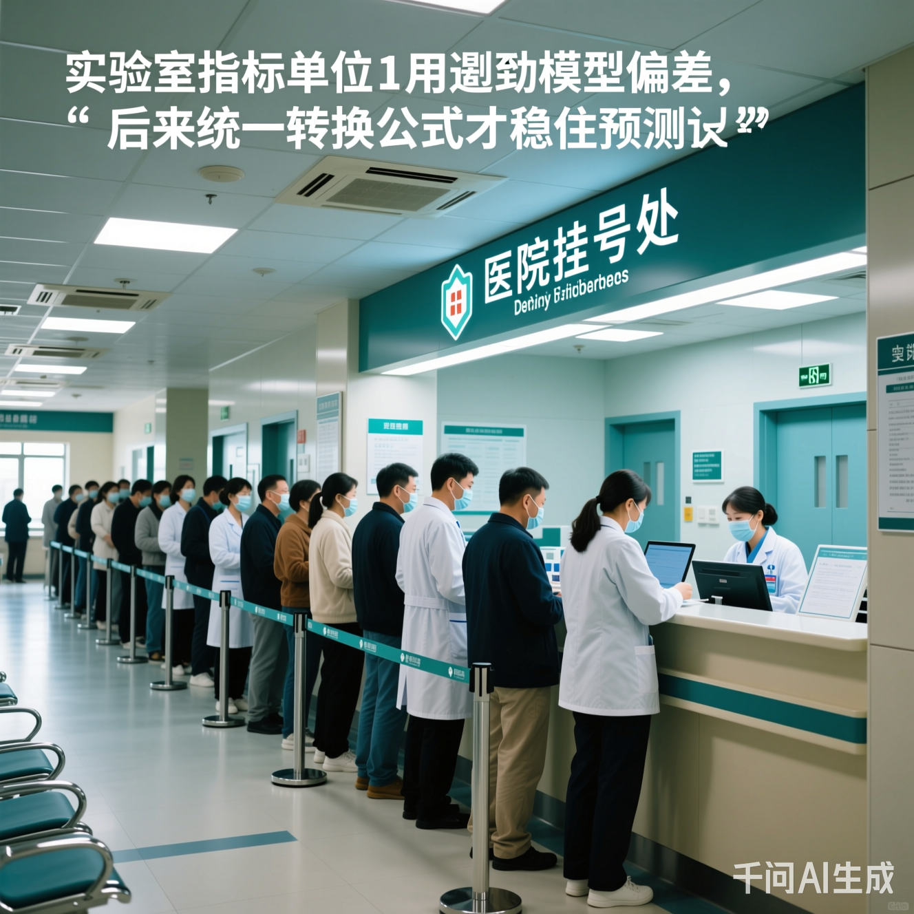 医院挂号处的长队