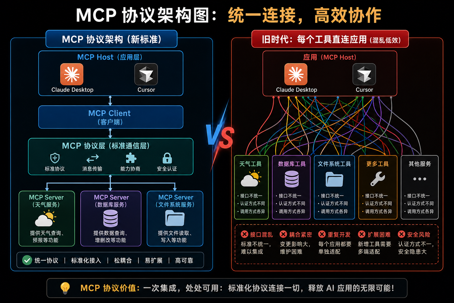 MCP 协议架构图