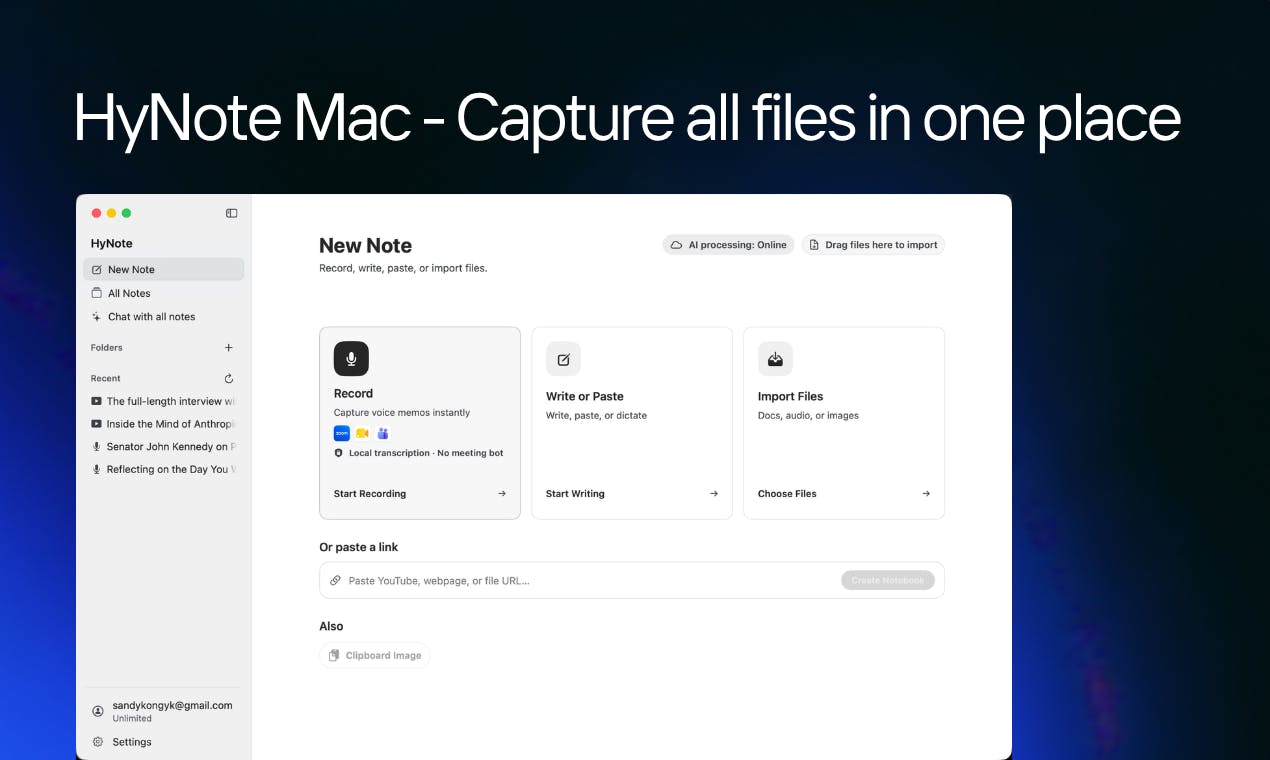 HyNote for Mac