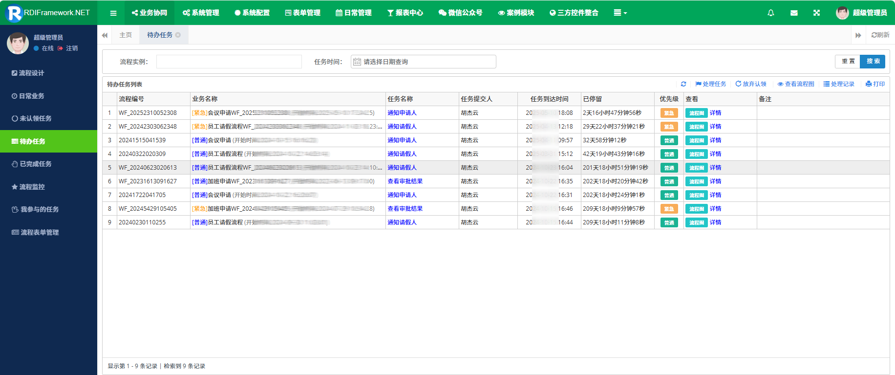 Web待办任务