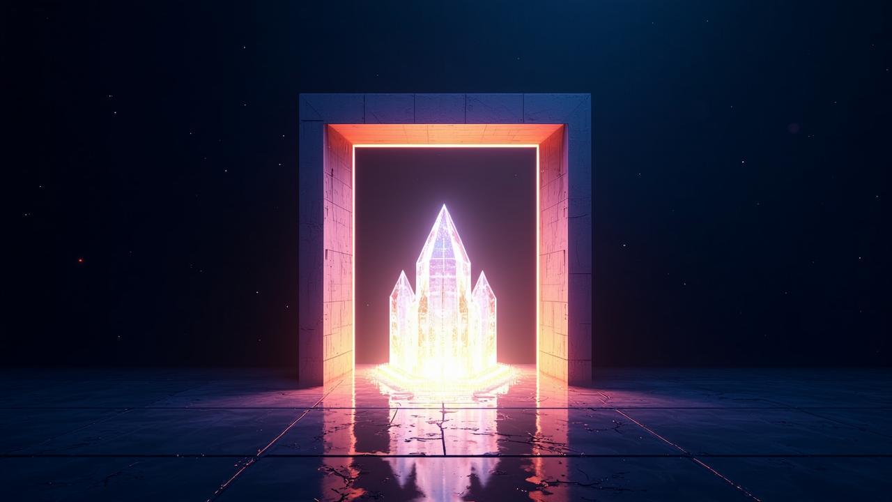 An abstract visualization of a digital Trojan hors