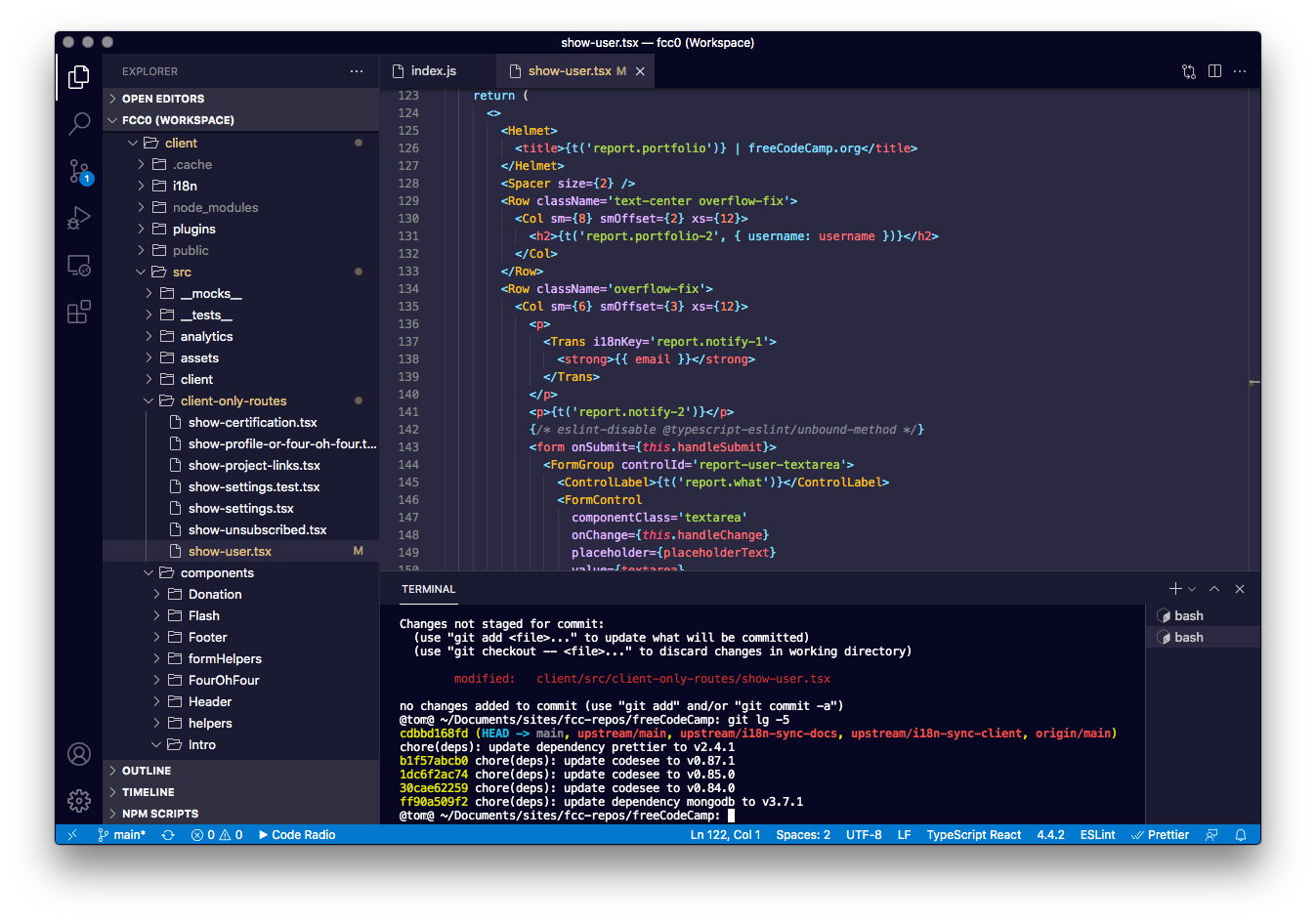 设置VS Code 颜色主题为freeCodeCamp 深色主题