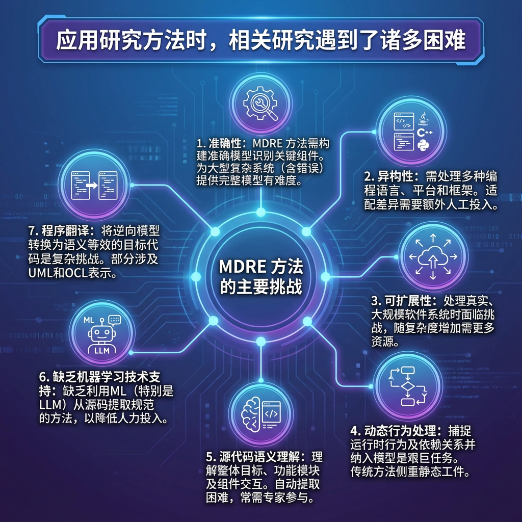AI generated image:  1. MDRE  2. MDRE  MDRE  MDRE  3. MDRE  4.  MDRE  UML  5. MDRE  6. MDRE  MDRE  MDRE LLMs 7.  UML...