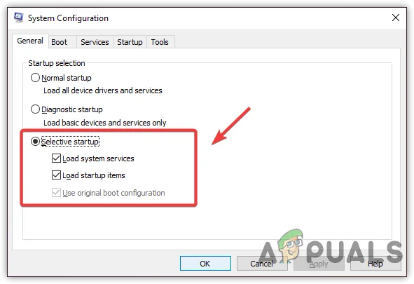 Click to Choose Selective Startup